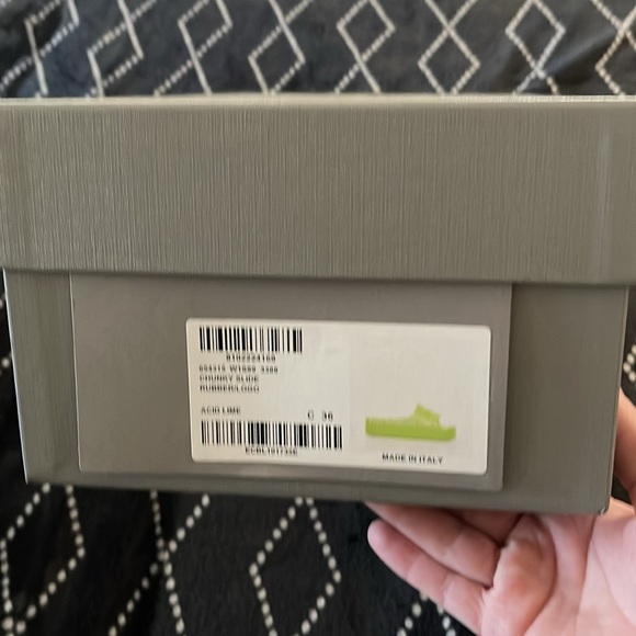 Balenciaga chunky slide rubber logo acide lime size C 36 - Picture 4 of 16